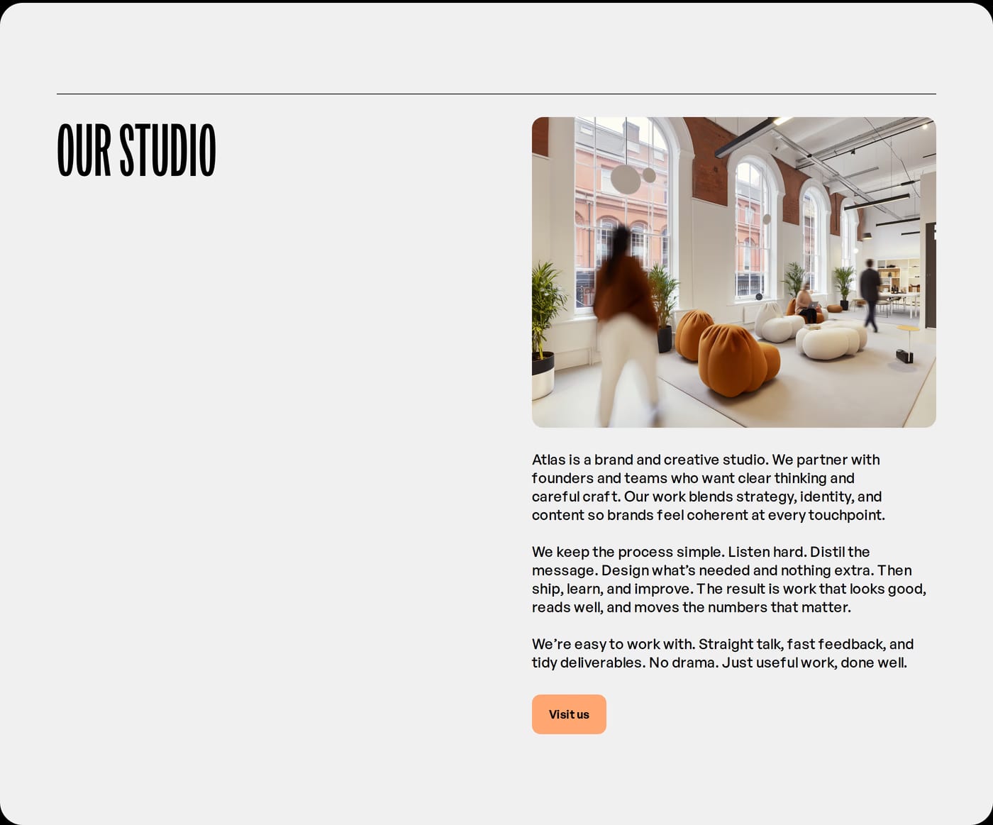 Atlas Studio About section