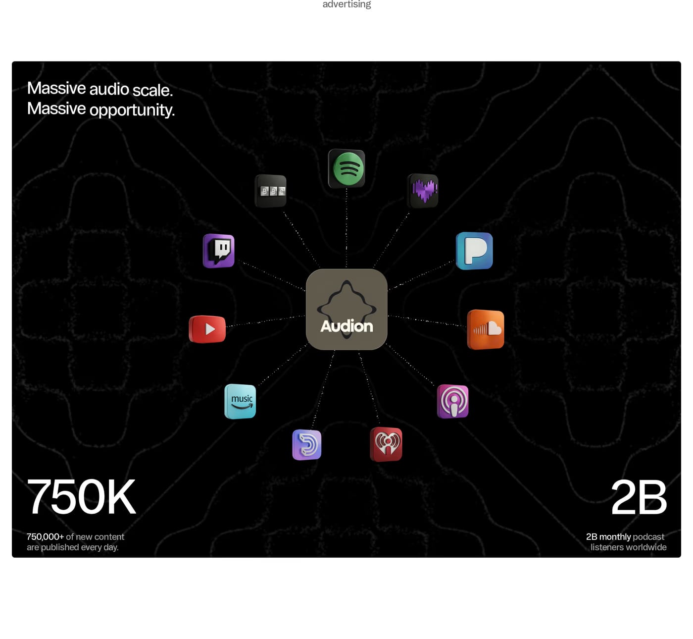 Audion — screenshot of the logos section