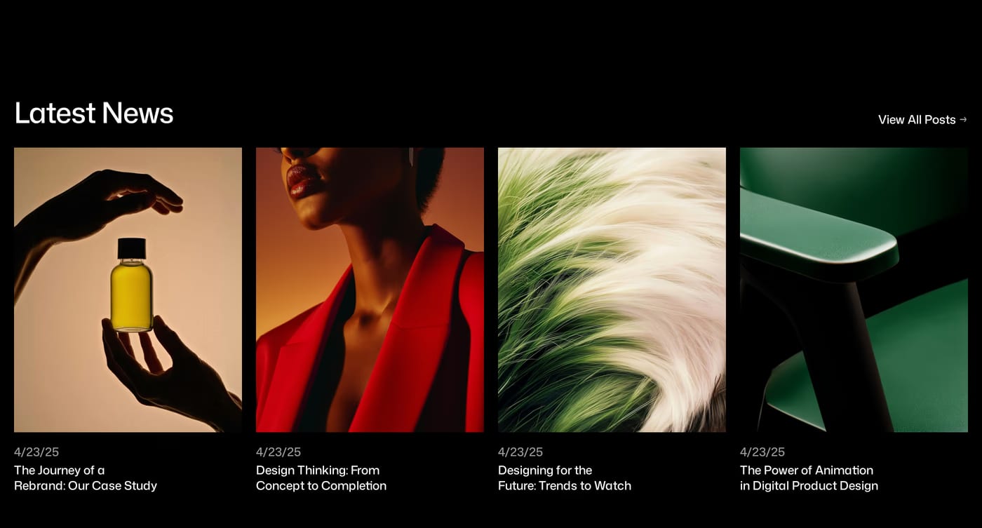 Baseform Portfolio section