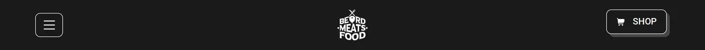 Beard Meats Food — screenshot of the navigation section