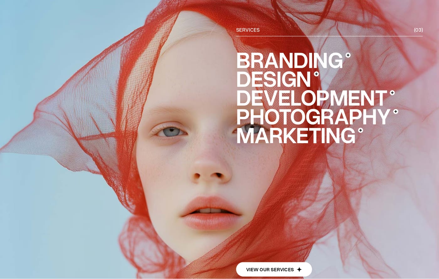 Brave Studio — screenshot of the services section