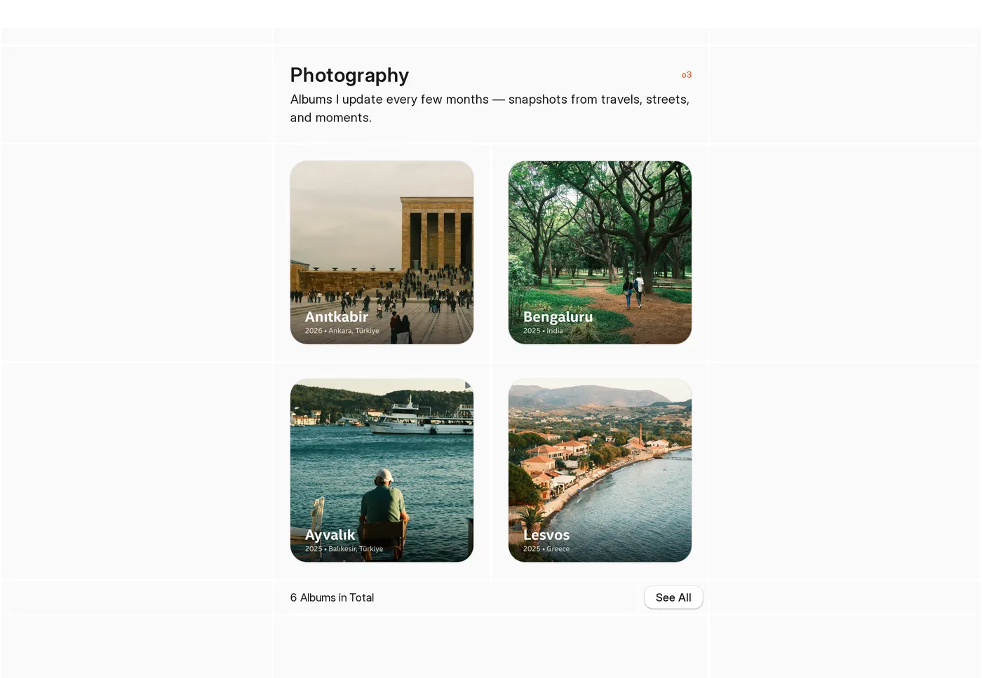 Burak Başcı — screenshot of the portfolio section