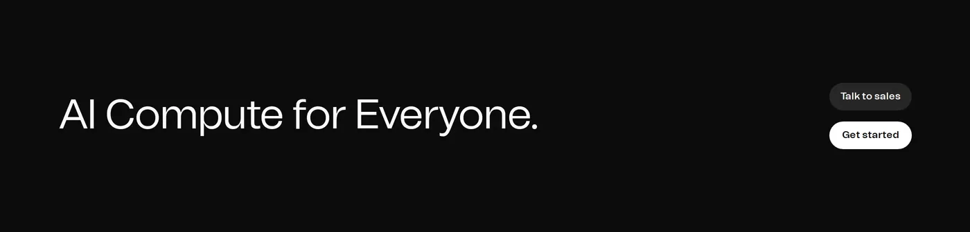 Chutes — screenshot of the call to action section