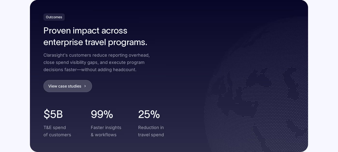 Clarasight — screenshot of the stats section