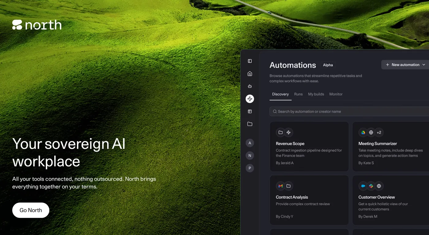 Cohere — screenshot of the features section