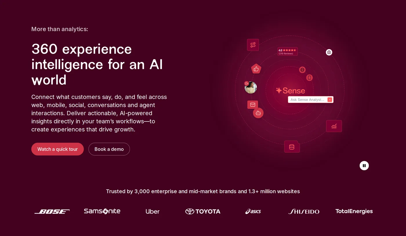 Contentsquare — screenshot of the hero section
