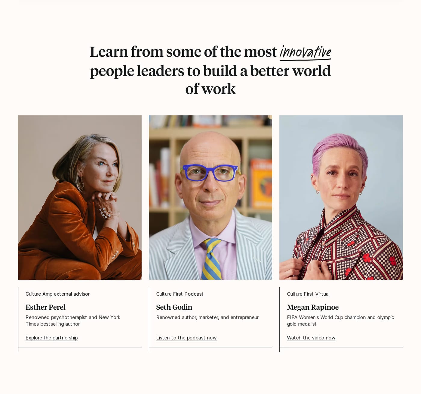Culture Amp Features section