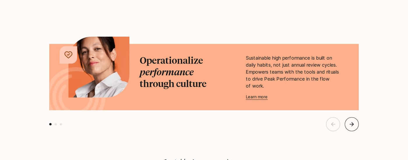 Culture Amp Features section