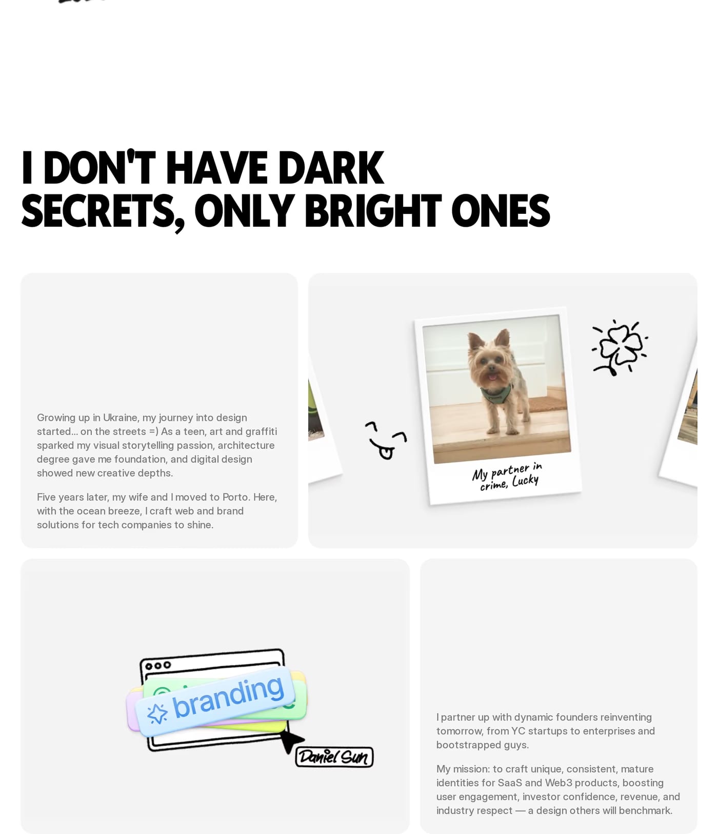 Daniel Sun About section
