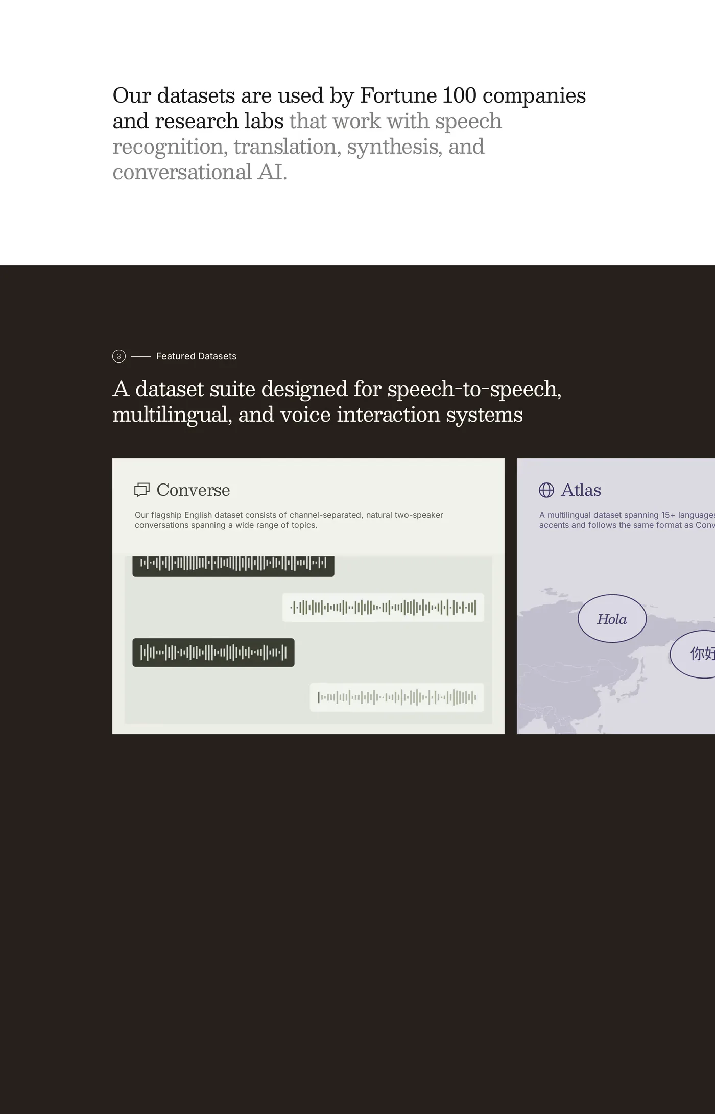 David AI — screenshot of the features section