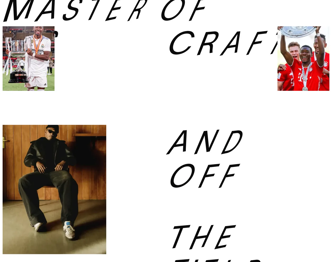 David Alaba — screenshot of the hero section