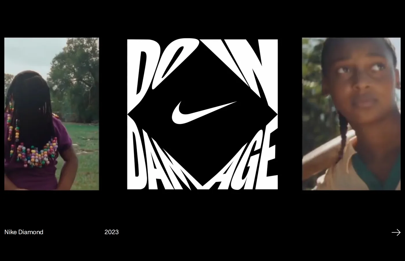 David Rinman — screenshot of the portfolio section