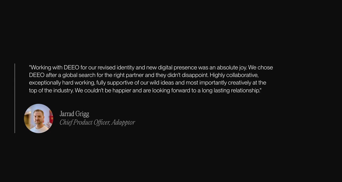 Deeo Studio — screenshot of the testimonials section