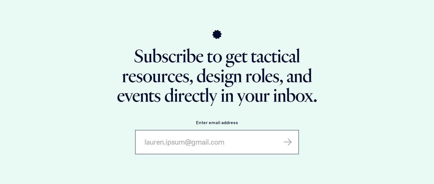 Designer Fund — screenshot of the call to action section