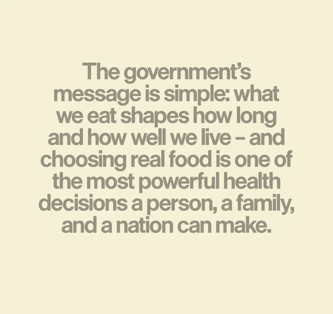 Eat Real Food — screenshot of the footer section