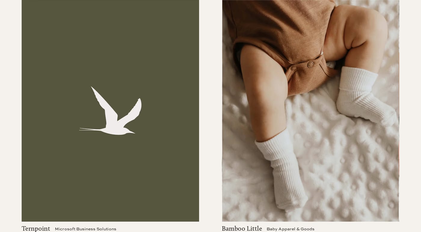 Edition — screenshot of the portfolio section