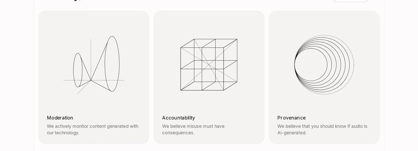 ElevenLabs values section