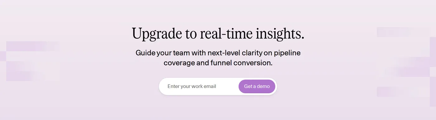 Equals — screenshot of the call to action section