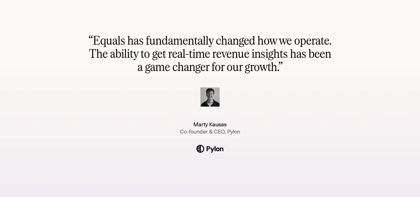 Equals — screenshot of the testimonials section
