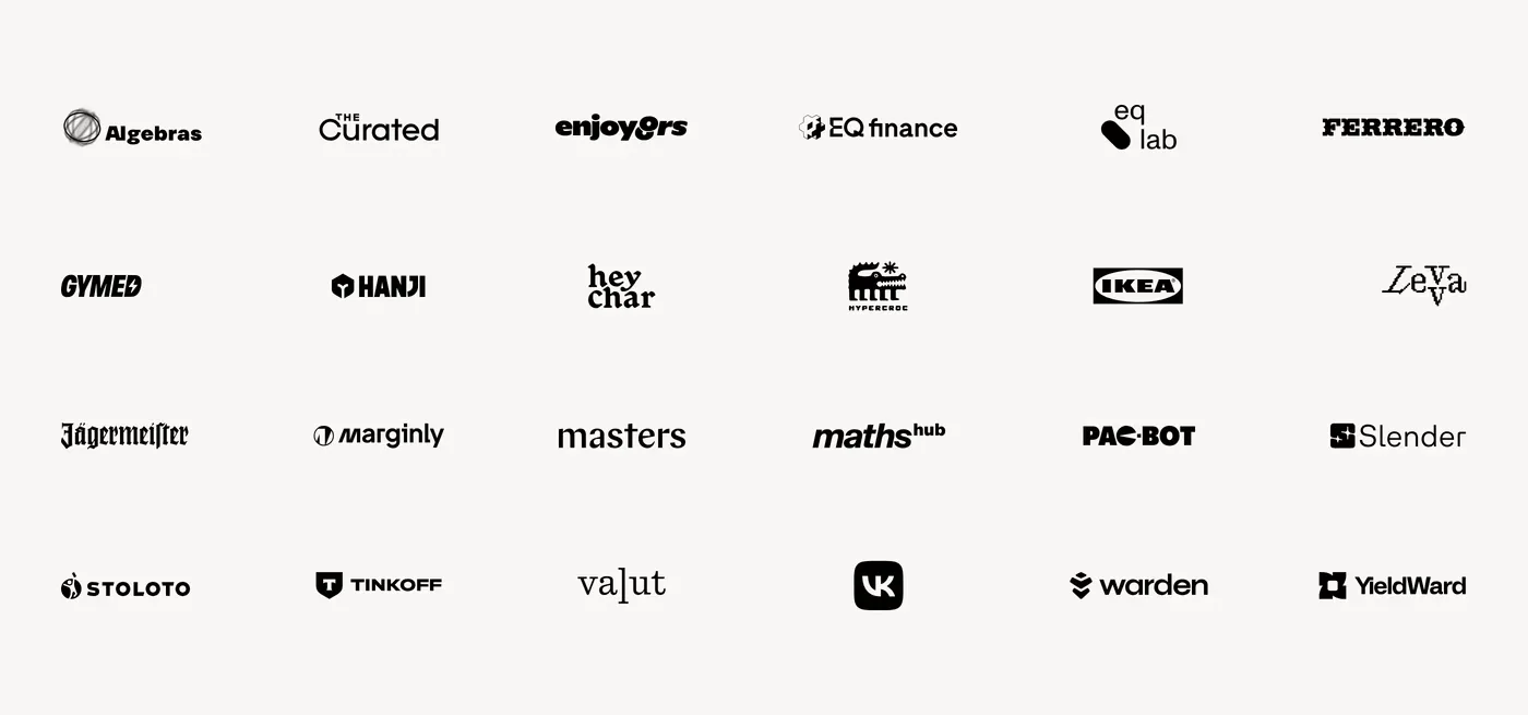 Eugene Serpokrylov — screenshot of the logos section