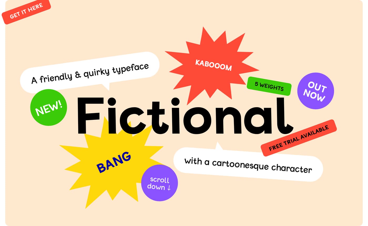 Fictional — screenshot of the hero section