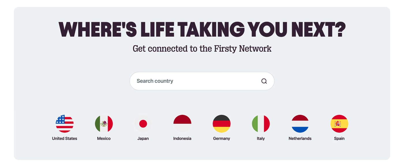 Firsty Logos section