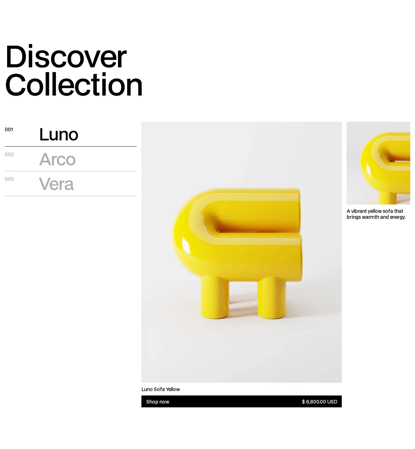 Forma — screenshot of the products section