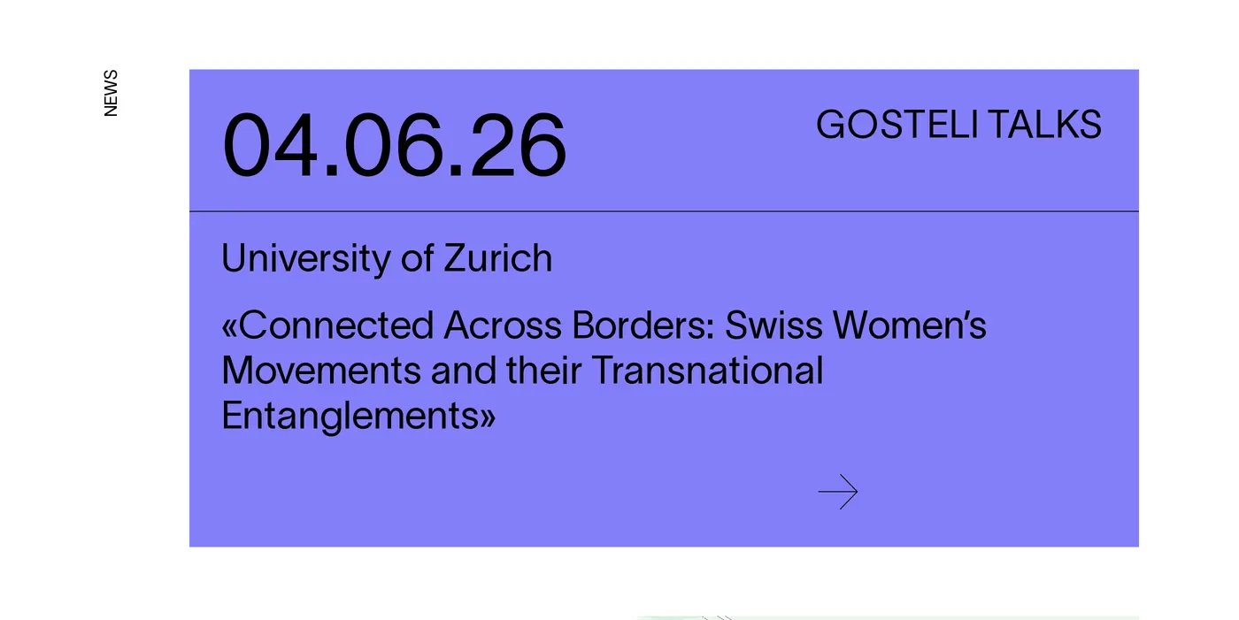 Gosteli-Archiv — screenshot of the blog section