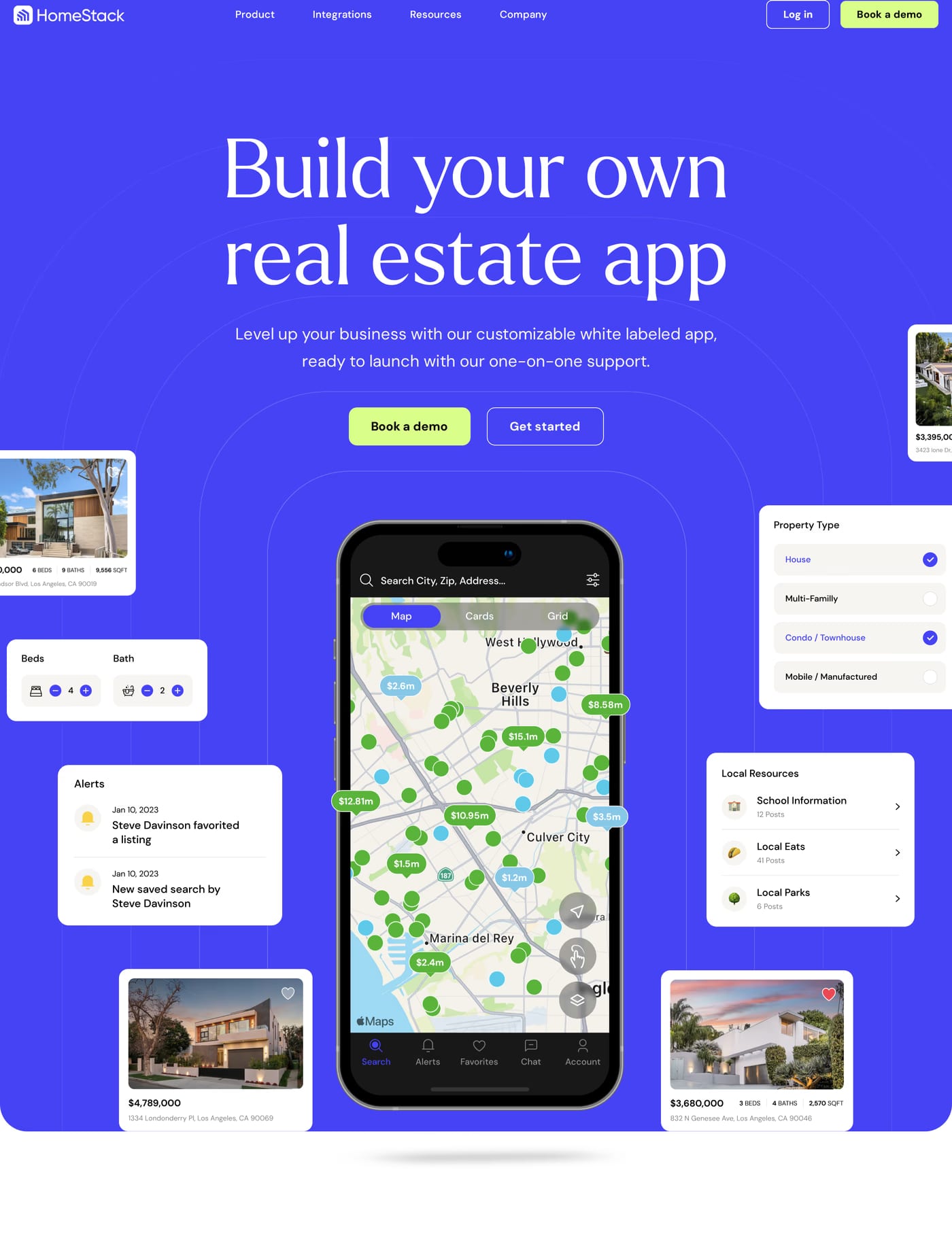 Homestack Hero section