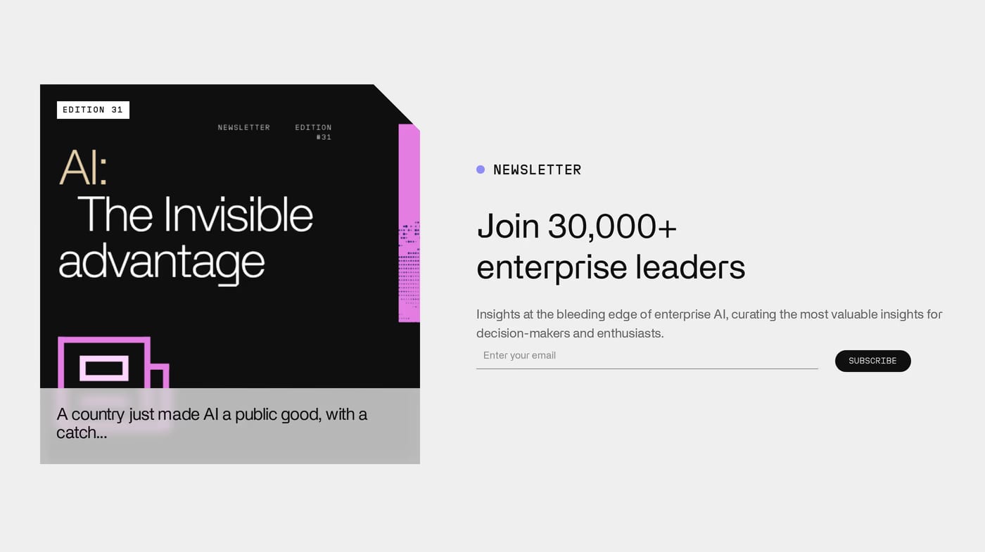 Invisible Technologies Testimonials section