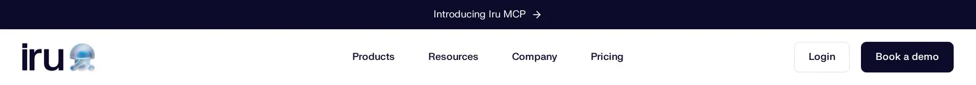 Iru — screenshot of the navigation section