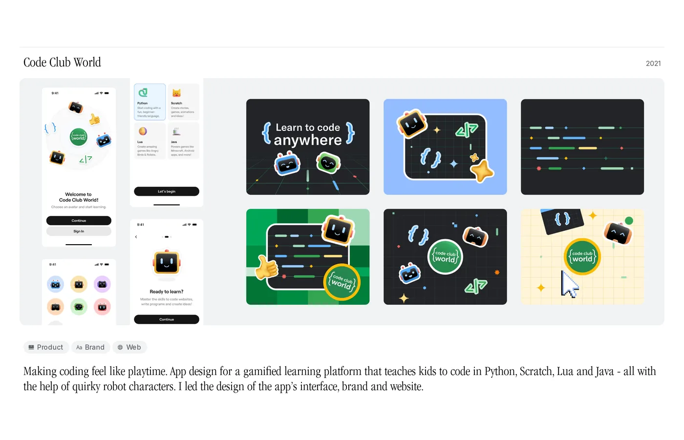 Jack Theobald — screenshot of the portfolio section