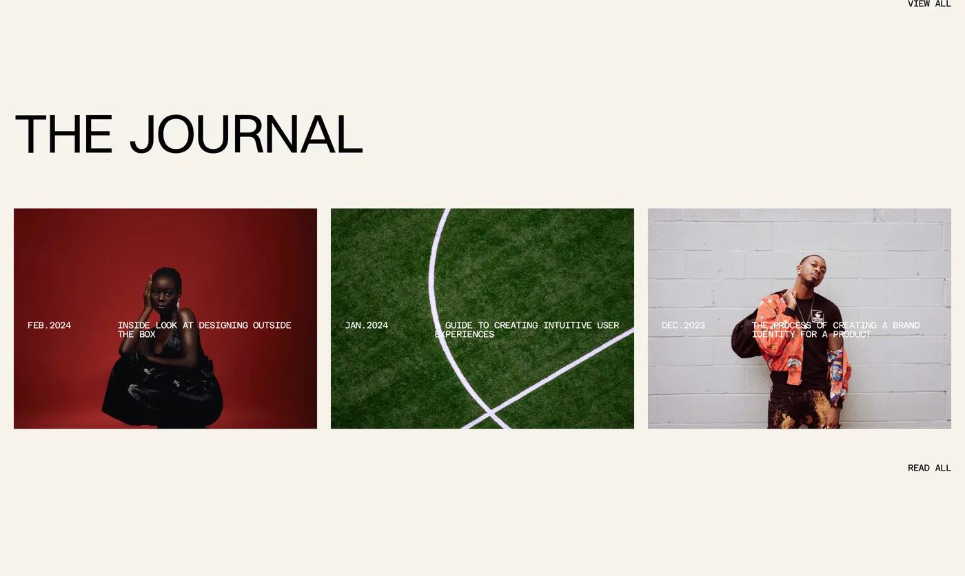 Jacob Turner — screenshot of the hero section