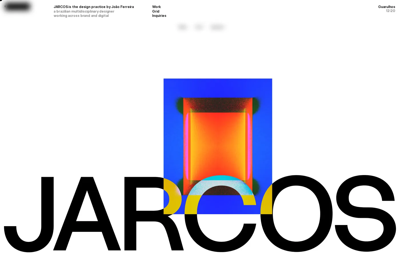 JARCOS — screenshot of the hero section