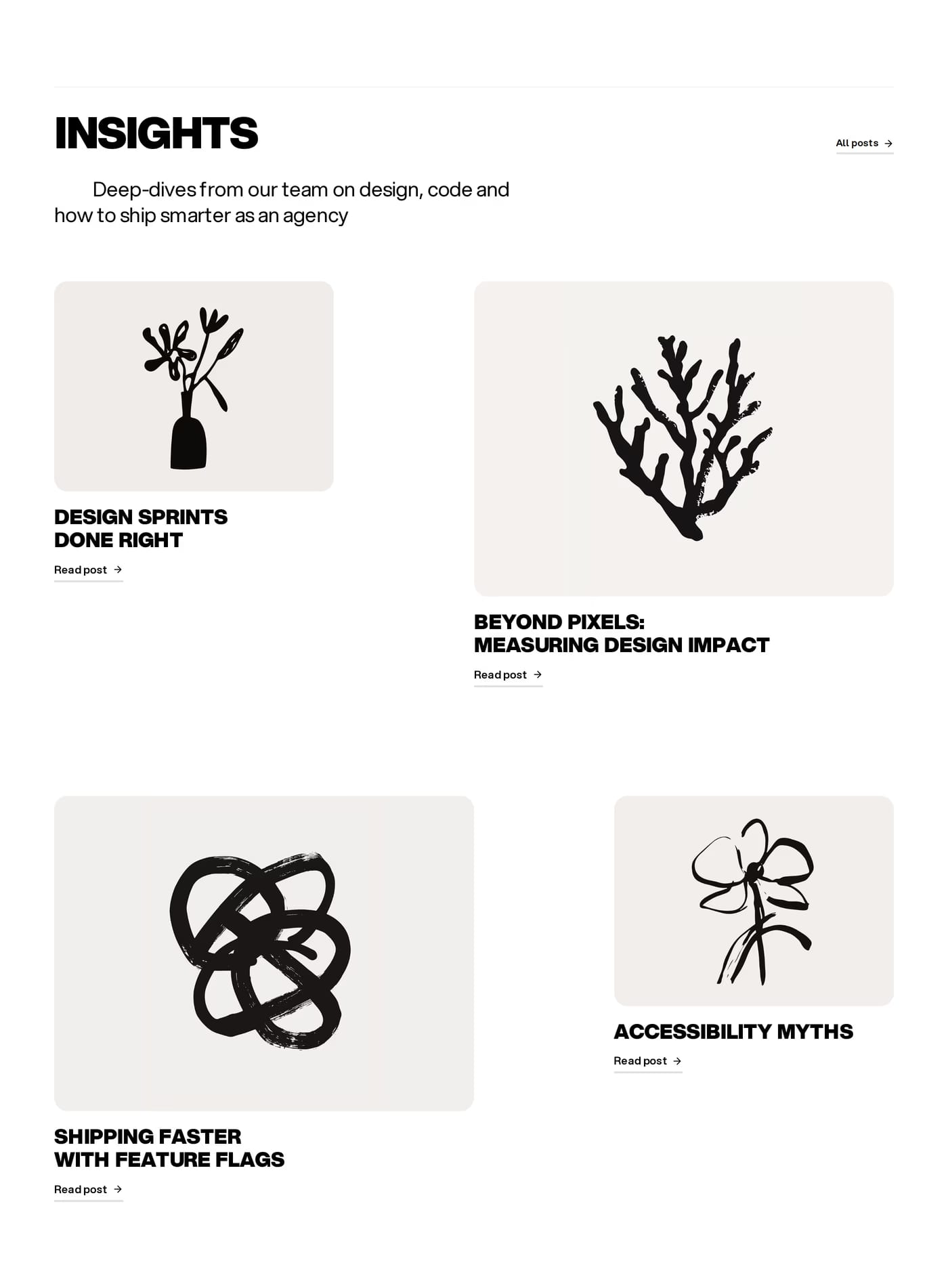 Last Studio — screenshot of the blog section