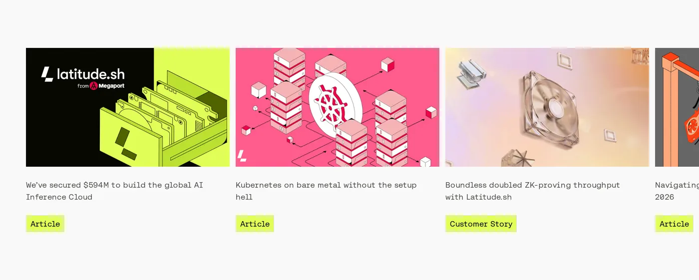 Latitude.sh — screenshot of the blog section