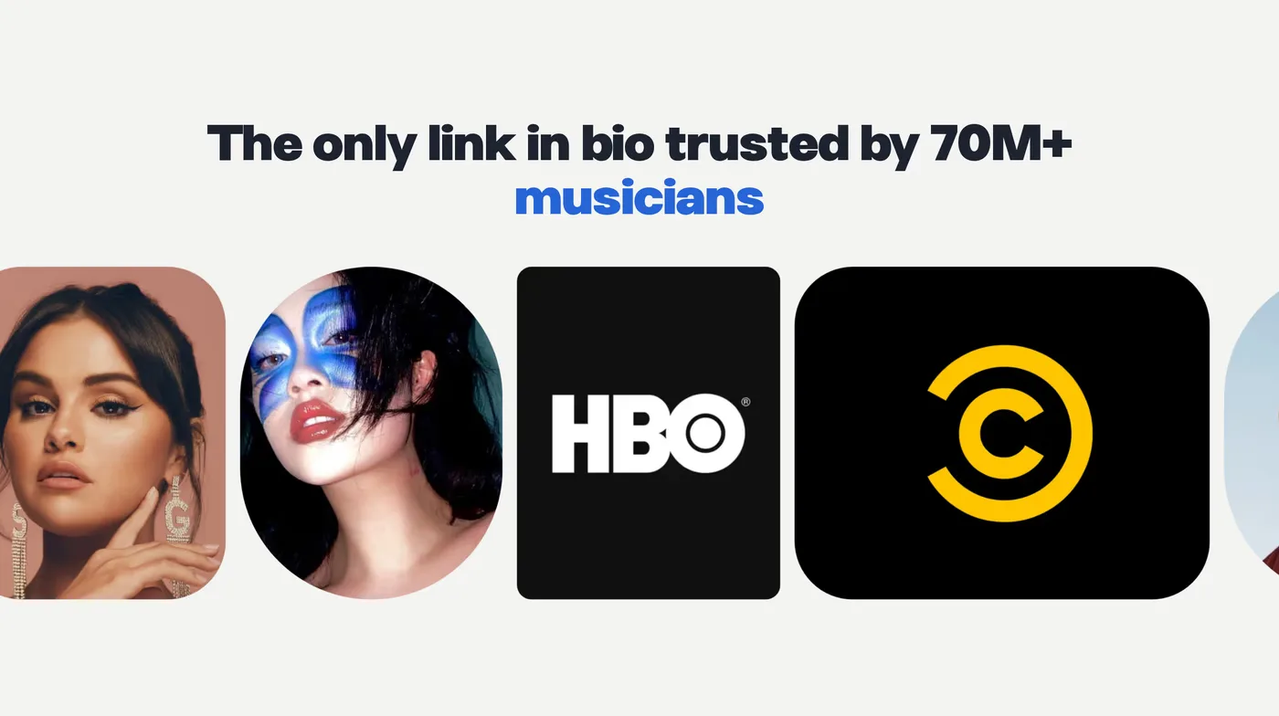 Linktree — screenshot of the logos section