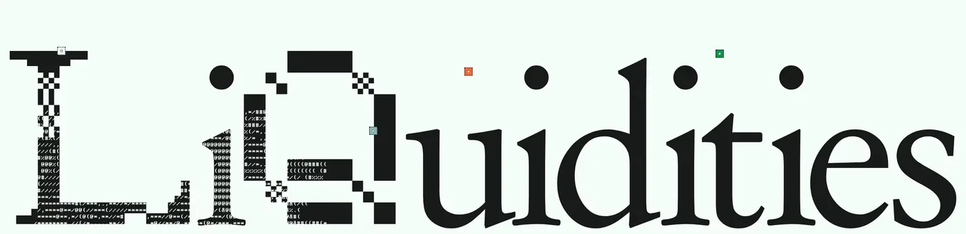 Liquidities — screenshot of the footer section