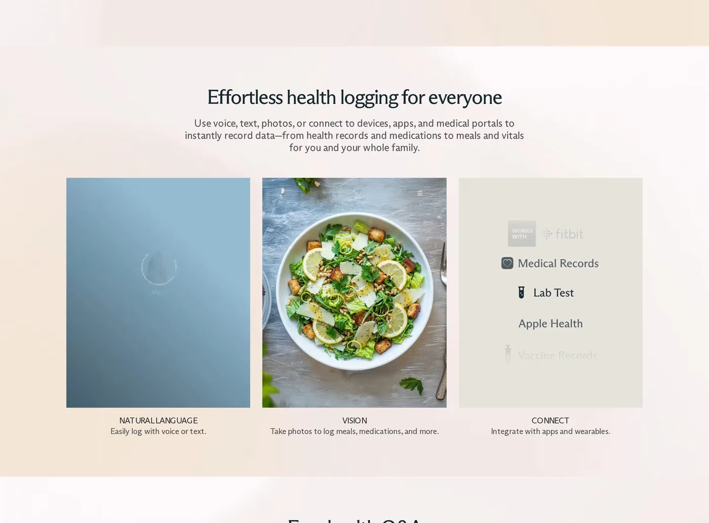 Luffu — screenshot of the features section