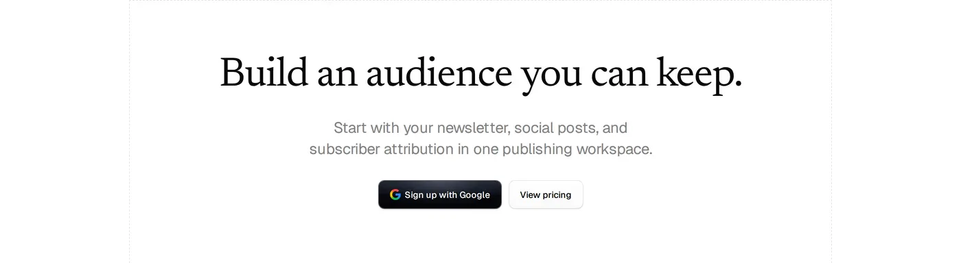 Maito — screenshot of the call to action section
