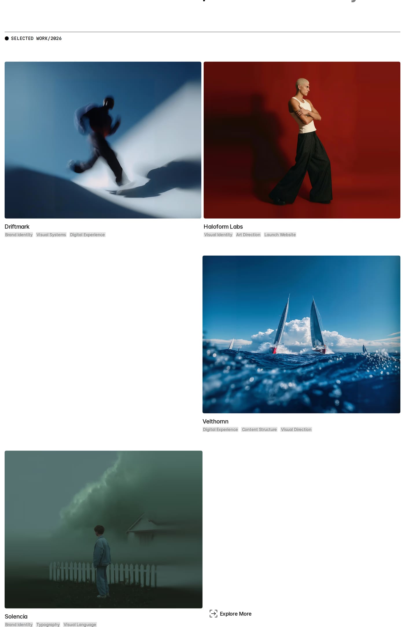 Manner Portfolio section