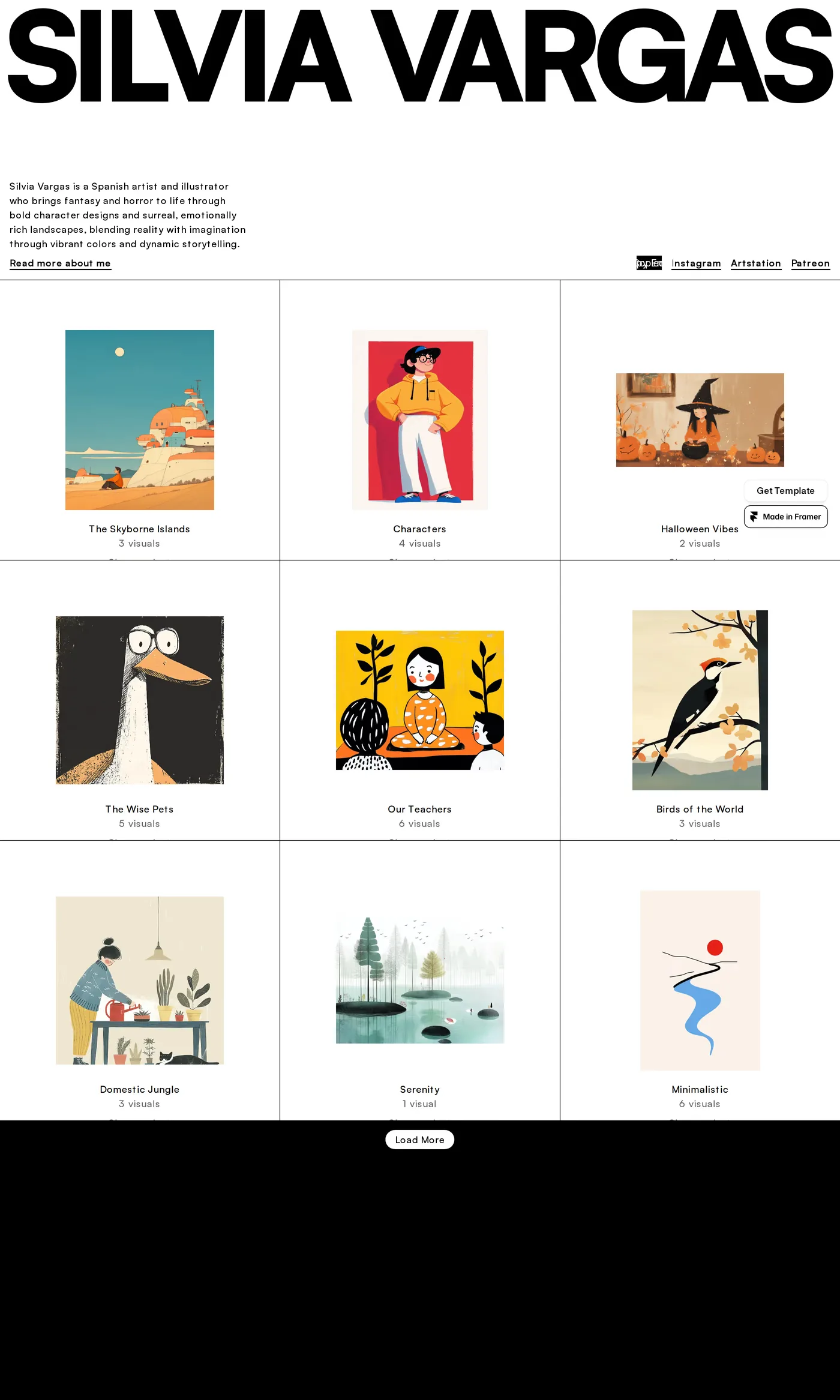 Mastak — screenshot of the portfolio section