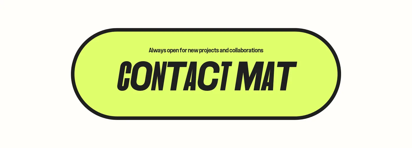 Mat Voyce — screenshot of the call to action section
