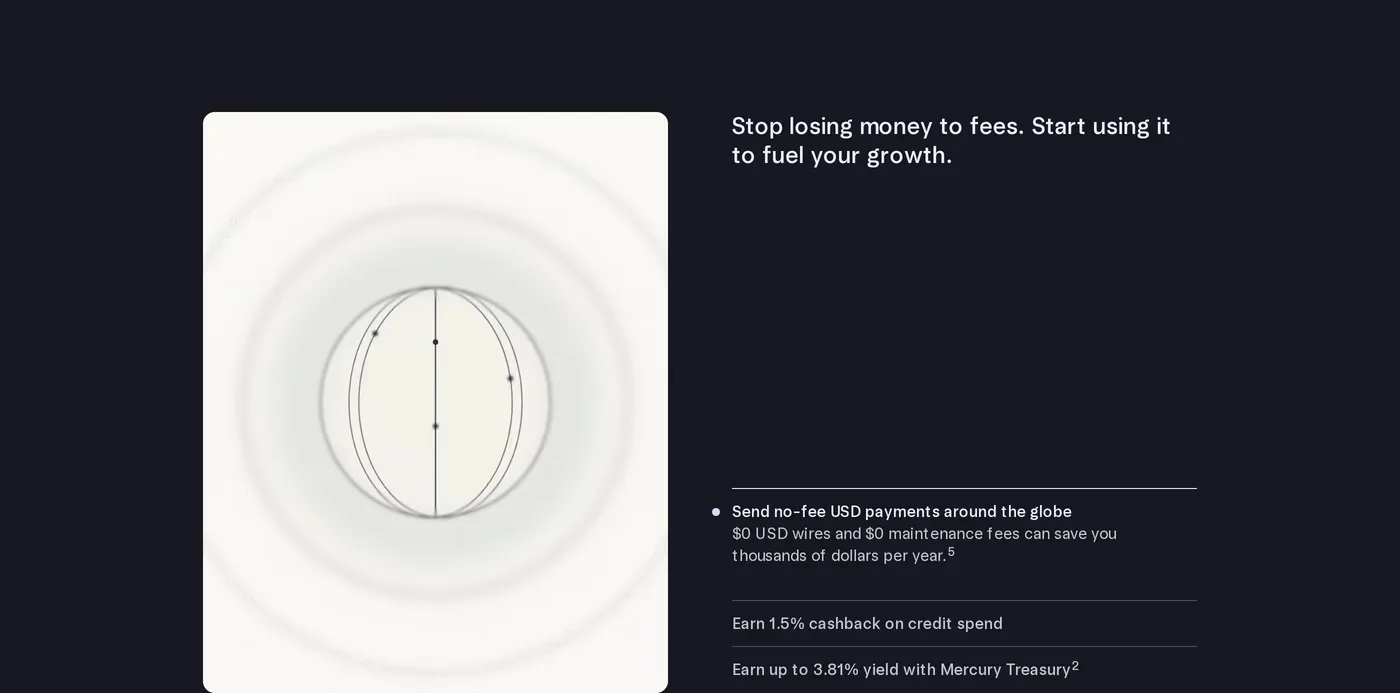 Mercury — screenshot of the stats section
