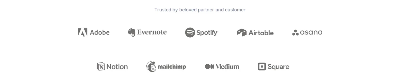 Metafi — screenshot of the logos section