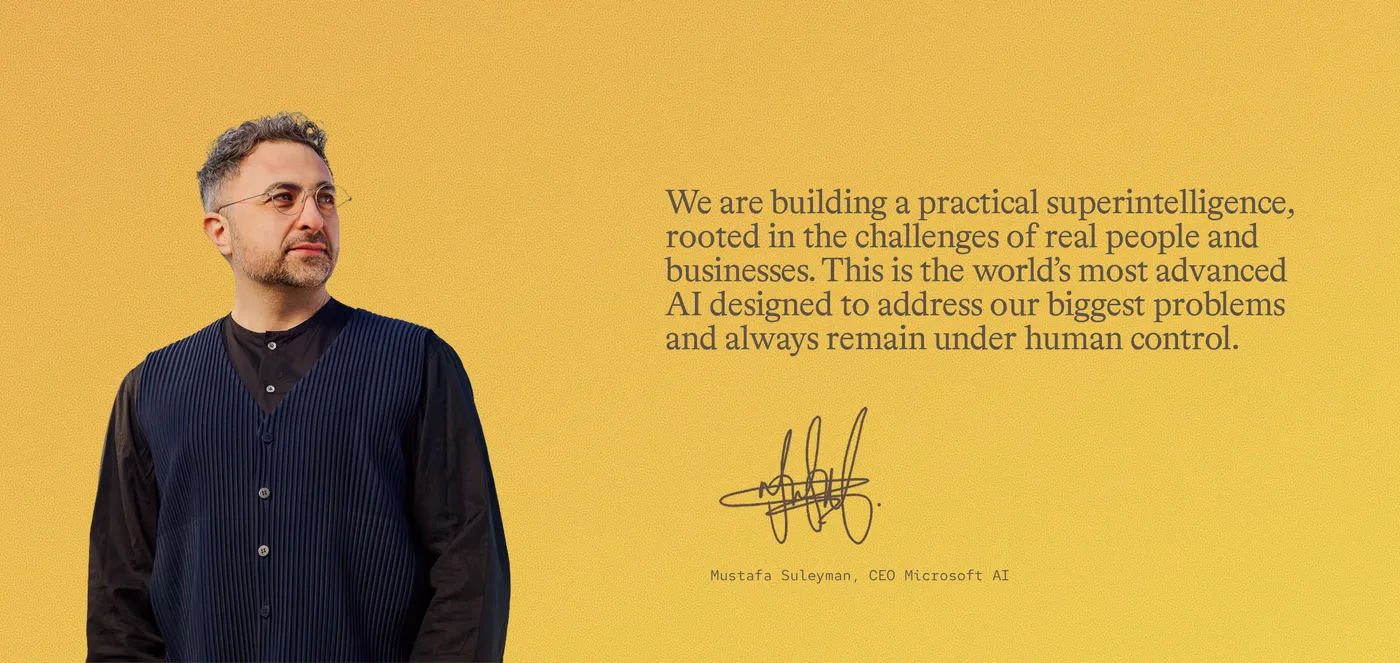 Microsoft AI — screenshot of the about section