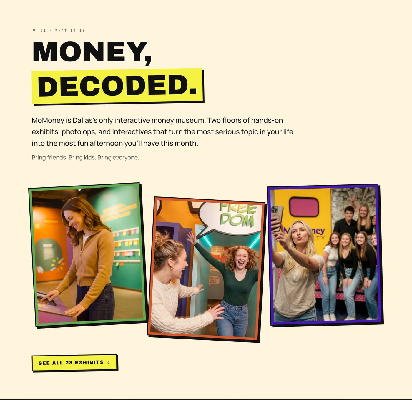 MoMoney — screenshot of the about section