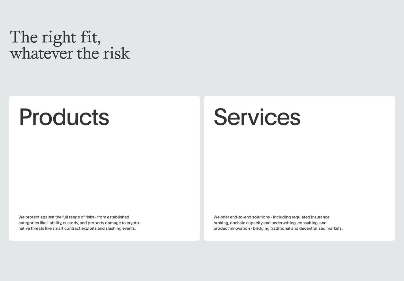 Native Services section