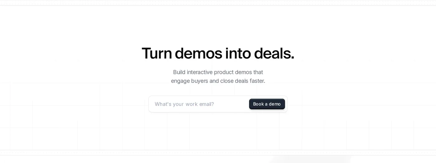 Navattic — screenshot of the call to action section
