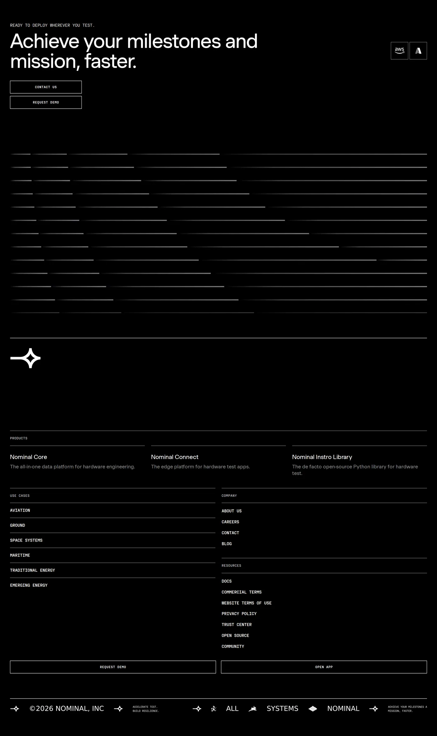 Nominal — screenshot of the footer section
